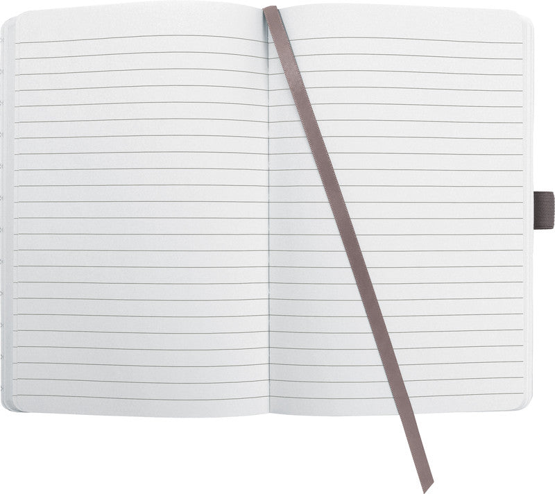 Sigel Notizbuch A5, liniert, Fadenheftung, Hardcover, 174 Seiten, perforiert, 80 g/m² – braun