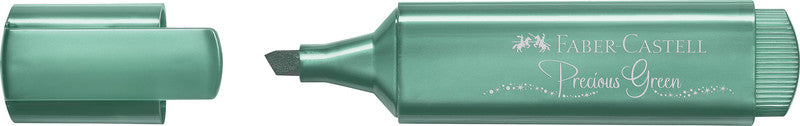 Faber-Castell Textliner 46 Textmarker – Metallic Grün, Keilspitze 1,2–5 mm
