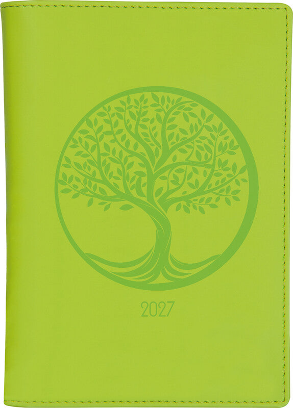 Biella Planer Istanbul Agenda – 1 Monat/2 Seiten, geheftet, 10,6 × 15,3 cm, 15 Monate Okt–Dez, hellgrün, FSC