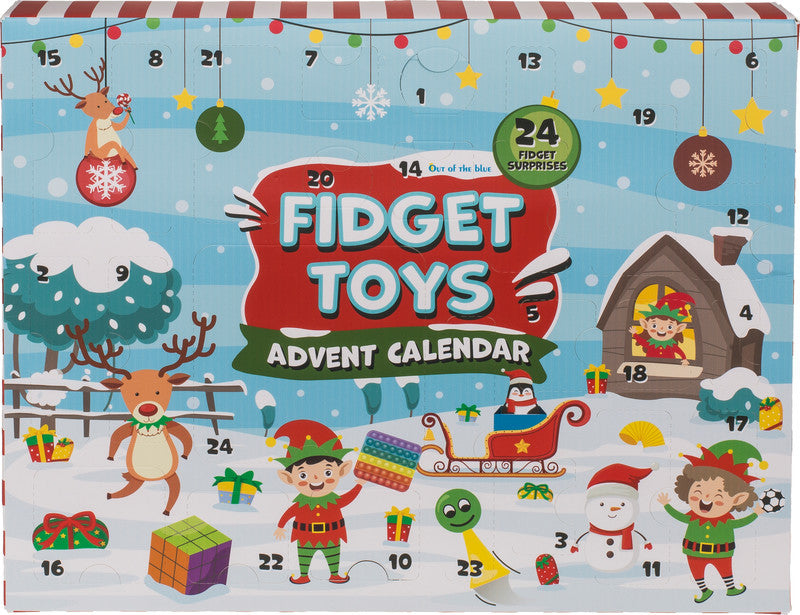 Out oft the blue Out of the Blue Adventskalender Weihnachten – 65 × 42 × 4 cm, Karton, zum Aufstellen