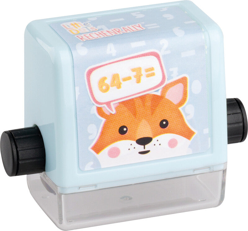 Little Dots – Löwe und Tiger Rollstempel – Rechenrally, Abdruckhöhe 25 mm, 2 Stück