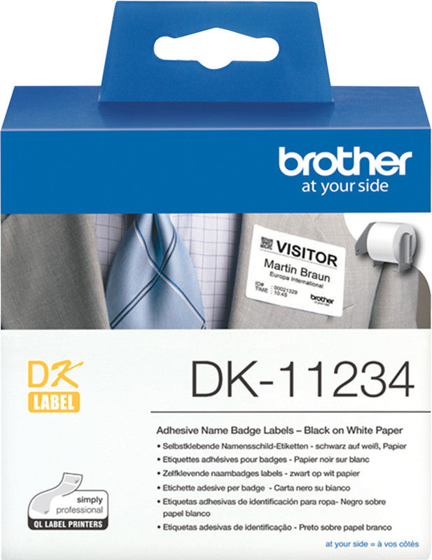 Brother Etiketten, 60 mm × 86 mm, weiss, Papier, permanent, 260 Etiketten