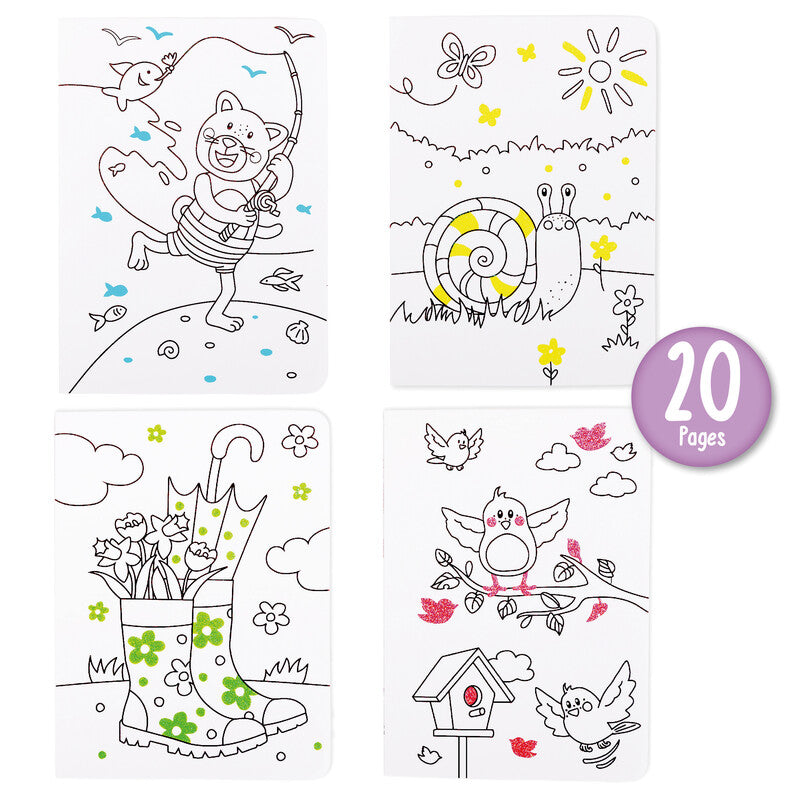Trendhaus Tommy & Friends Malbuch, Papier, 14,8 × 10,5 cm, mehrfarbig, ab 3 Jahren, inkl. 94 Glitzersticker