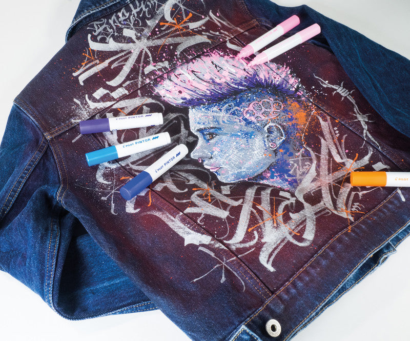 Pilot Kreativ-/Pigmentmarker – Hellblau, lichtbeständig, geruchsarm – für viele Oberflächen