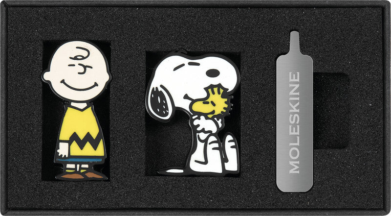 Moleskine Pins PEANUTS – 6 × 15 mm – Zinklegierung, 2 Stück