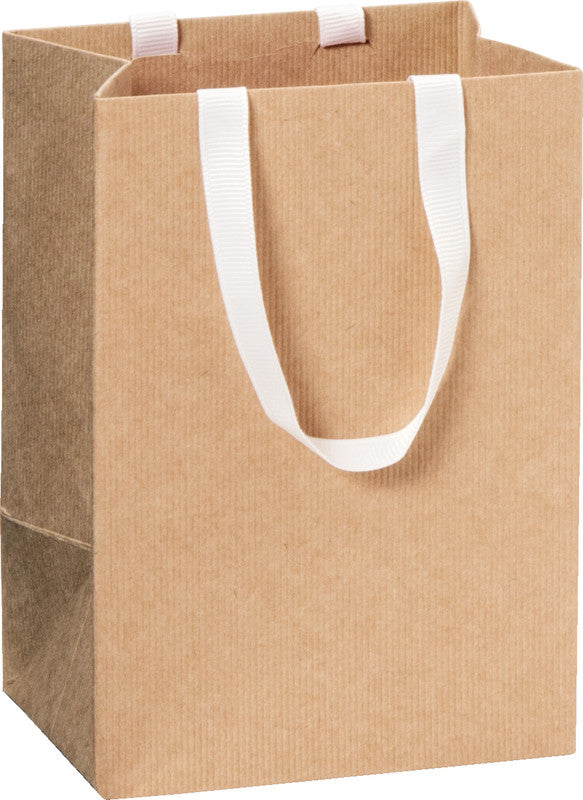 Stewo Tragetasche – Einfarbig – Strukturprägung, Papier – 100 × 140 × 80 mm