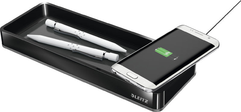 Leitz Ladestationsorganisator (Schreibtischmontage) – Polystyrol, Schwarz