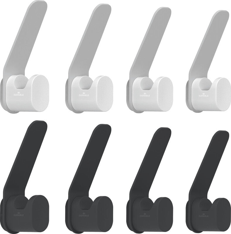 Durable Haken – Aluminium – schwarz – 23,5 × 92 × 37 mm