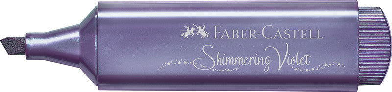 Faber-Castell Textliner 46 Textmarker – Metallic Violett, Keilspitze 1,2–5 mm