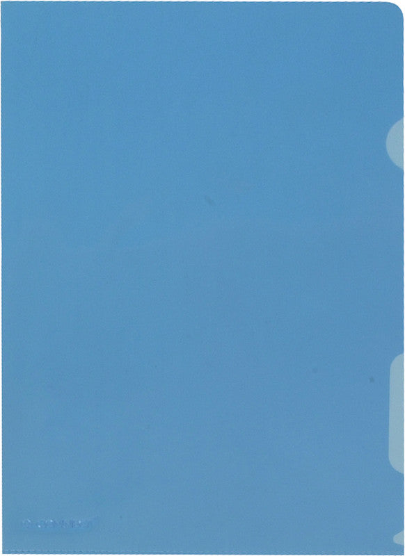 Q-connect Sichtmappe A4 – Blau, Kunststoff, Glänzend, 140 µm, 10er-Pack