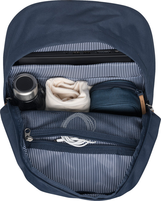 Beckmann Rucksack City – Mountain Blue – dunkelblau – aus recycelten PET-Flaschen