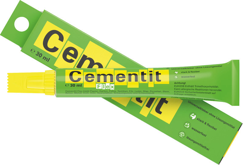 Cementit Flex Alleskleber – permanent, transparent, lösemittelfrei, wasserfest, 30 ml