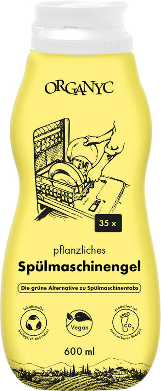 Organyc Spülmaschinengel – für Geschirrspüler – 600 ml