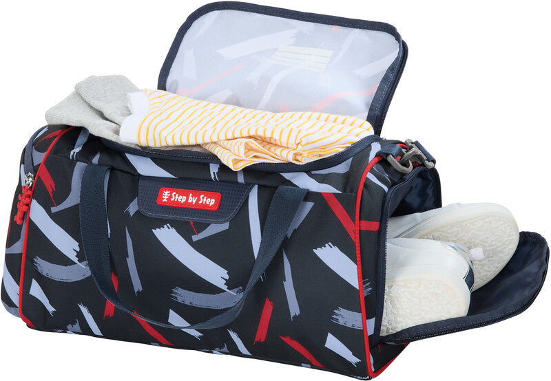 Step by Step Sporttasche – 13 l, Motiv Sports Car Mick, mit Schultergurt, wasserabweisend, 38 × 20 × 23 cm