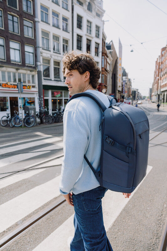 Beckmann Street Bold – Notebook-Rucksack – für 16"-Notebook, 20 l, rPET (recyceltes PET), dunkelblau