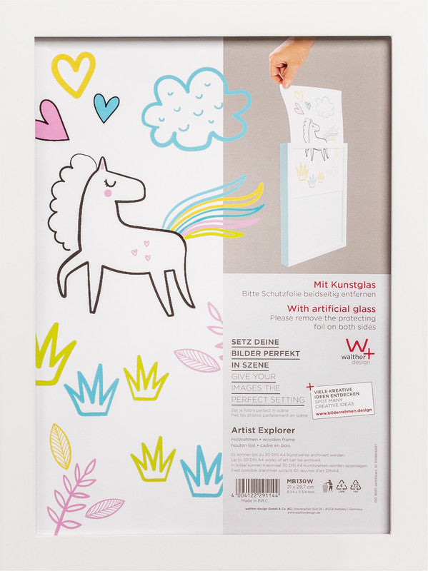Walther Bilderrahmen, Tanne, Weiss, 23 × 30,6 cm – eco:plus