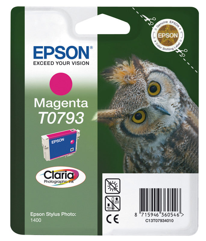 Epson Tintenpatrone T0793, Magenta, 1'530 Seiten
