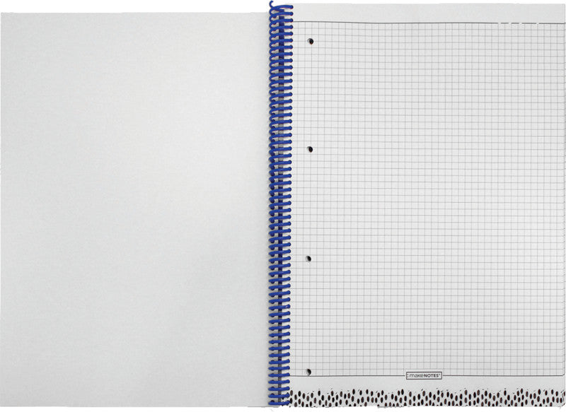 Makenotes Spiralblock A4, kariert, Spiralbindung, Karton, 50 Blatt, 80 g/m² – mehrfarbig