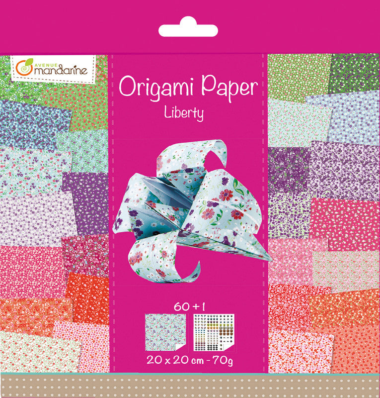 Avenue Mandarine Origami Papier – sortiert – 200 × 200 mm, 60 Blätter