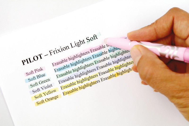 Pilot FriXion Light Textmarker Pastellpink – Keilspitze, 3,3 mm, radierbar