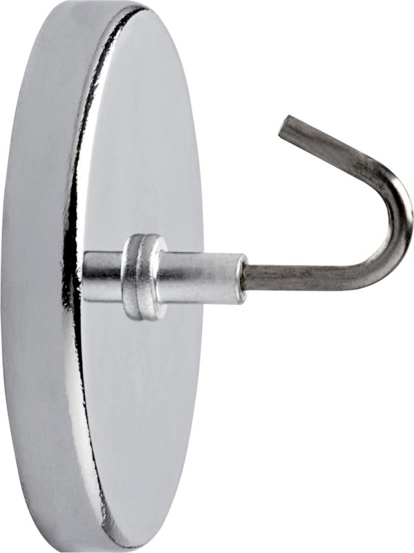 MAUL Magnet mit grossem Haken – Stahl, hellsilber