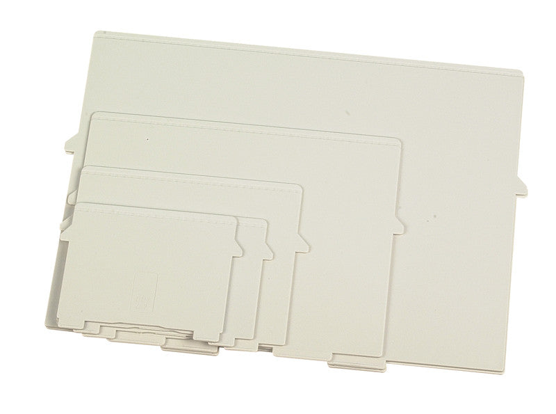Exacompta Schwenkplatte A6 Quer, Lichtgrau, Kunststoff – 2 Stück