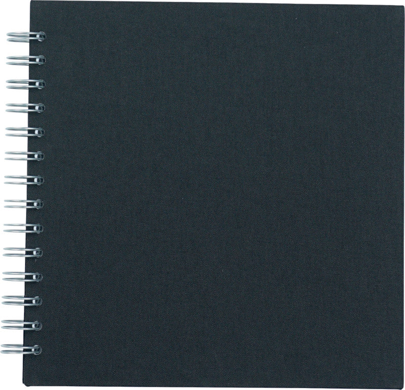 Eibert Fotoalbum – für 200 × 200 mm, schwarz, mit Spiralbindung, Textil
