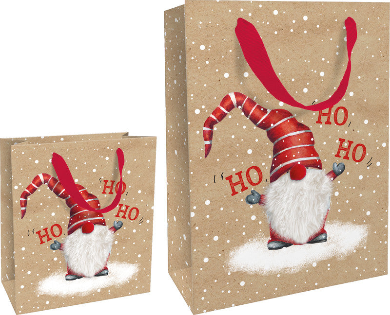 Braun + Company Geschenkbox – Willi Wichtel – mit Heissfolienprägung und Bommel – 260 × 360 × 130 mm