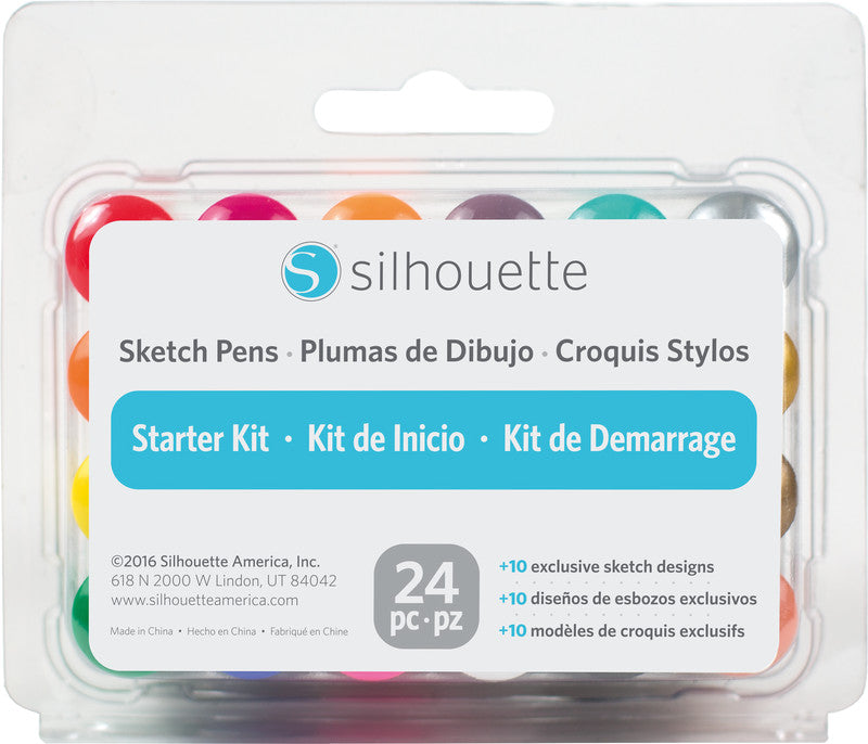 Silhouette Zeichenstifte für Silhouette Cameo 1–4 Schneideplotter, 24 Stk.