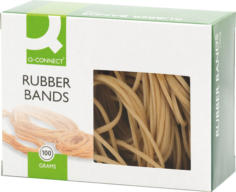 Connect Gummibänder – 1,5 × 50 mm, Ø 32 mm, Braun, Naturkautschuk, 100 g