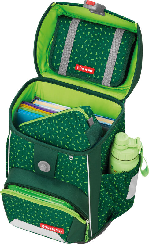 Step by Step Basis Schulrucksack-Set – 4-teilig – Green Graphics