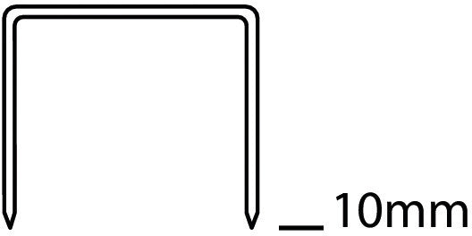 Novus Heftklammern 23/10 – für B40, B45, B52 und andere – 10 mm – verzinkt, silber – 1000 Stück.