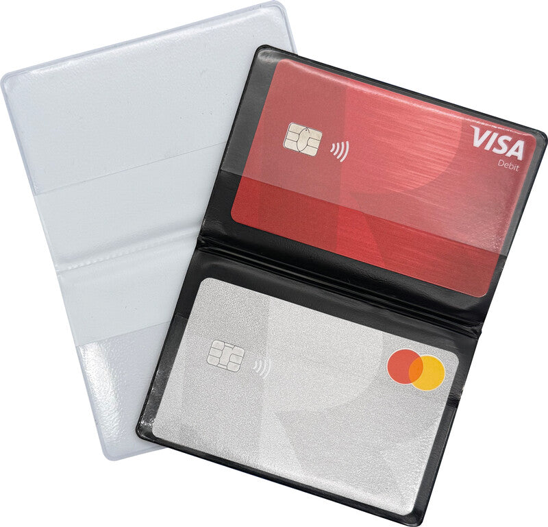 Kolma Doppelhülle – für Kreditkarten – 95 × 63 mm, Kunststoff, weiss – 2 Stück