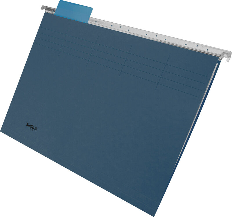 Biella Hängeordner für A4 – Karton, Blau, 320 × 250 mm, mit Vordruck