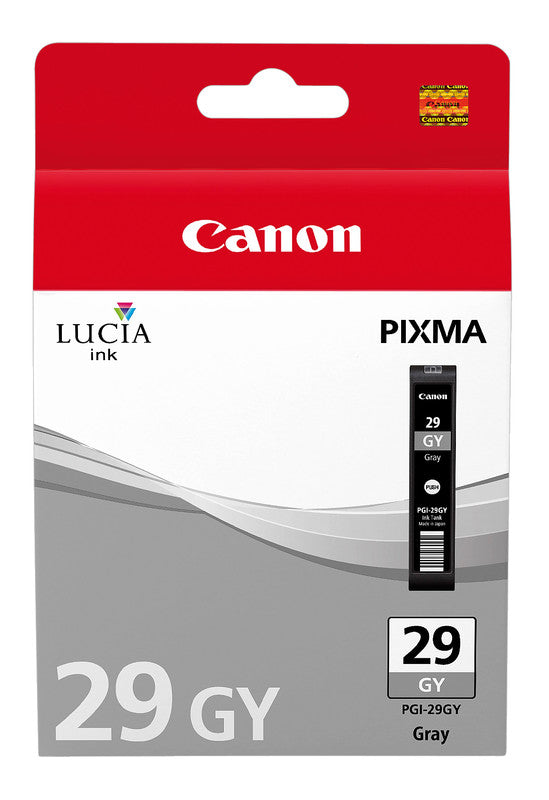 Canon Tintenpatrone PGI-29, Grau, 724 Seiten – für Inkjetdrucker und Multifunktionsgeräte