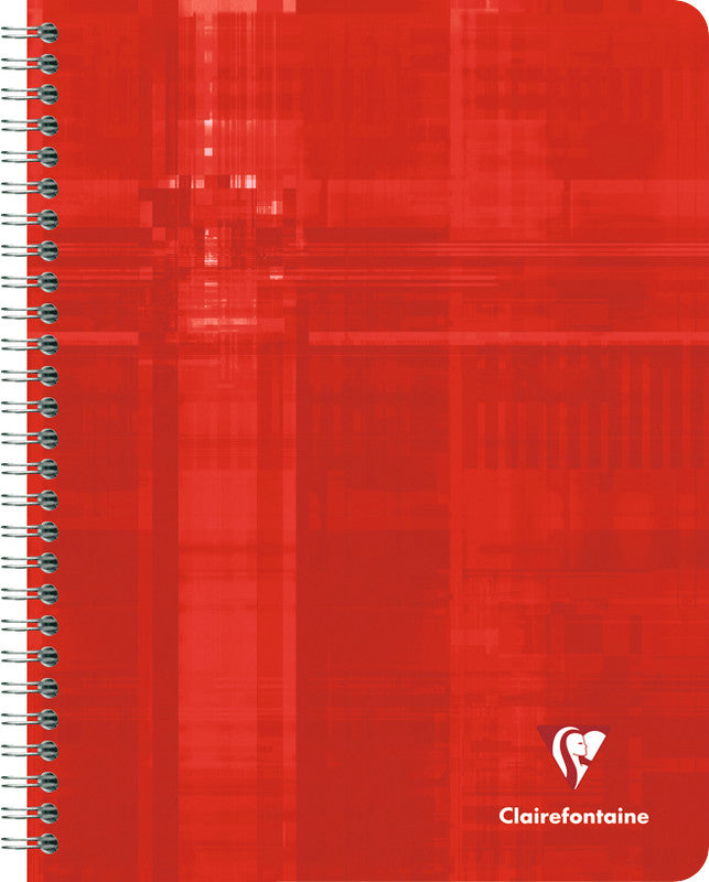 Clairefontaine Spiralheft, 175 × 220 mm, 5 mm kariert, 120 Seiten, 90 g/m² – sortiert