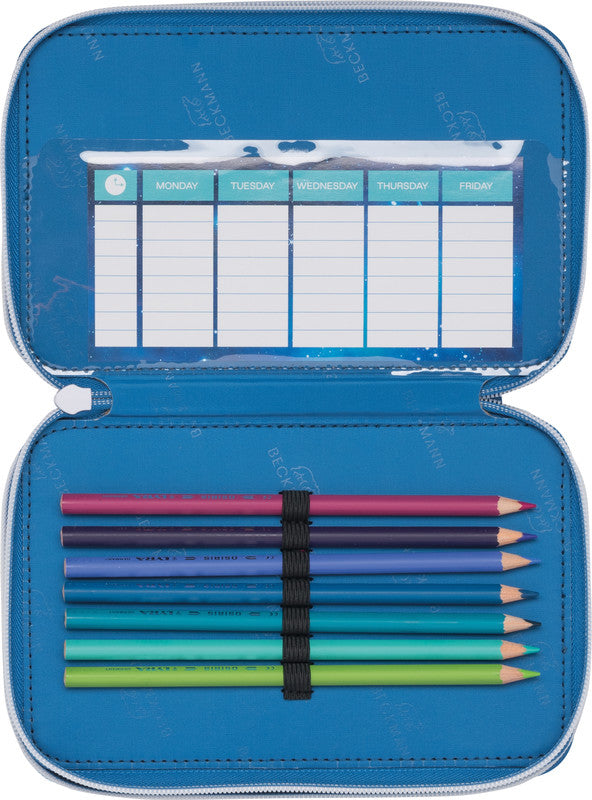 Beckmann Classic 1st Etui Triple, gefüllt – Galaxy – Kunststoff – 13,0 × 20,5 × 7,0 cm