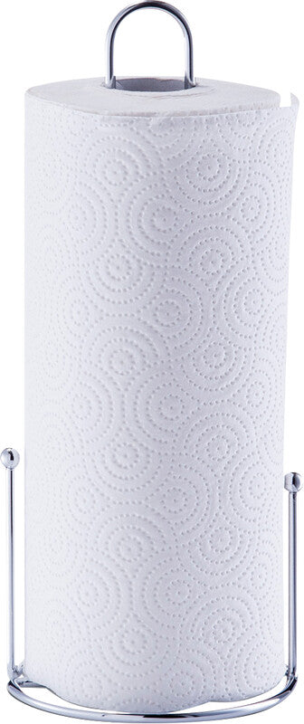 Zeller Küchenrollenhalter – Metall, verchromt – Silber – 13,5 × 30 × 13,5 cm