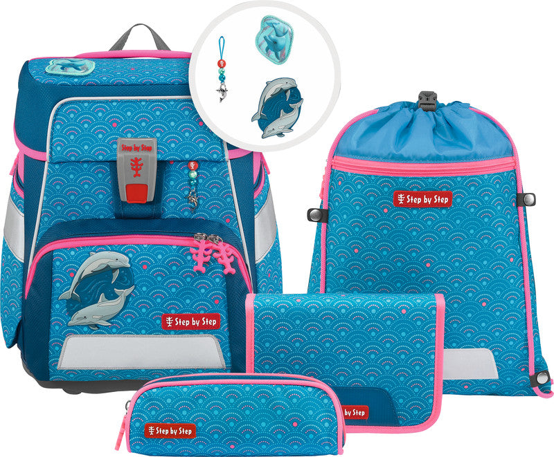 Step by Step Schulrucksack-Set Space – 5-teilig – Dolphin Pippa