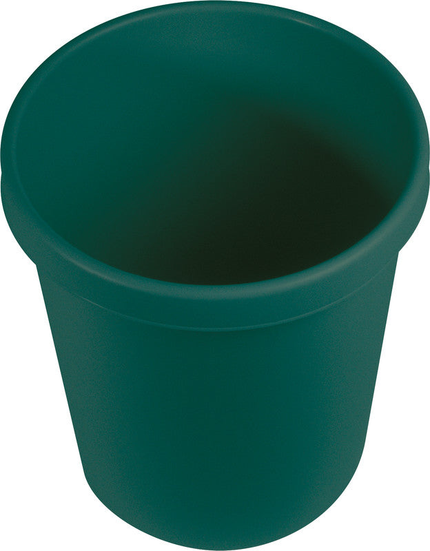 Helit Papierkorb the green german – 18 l – Kunststoff, grün – Ø 310 × H 320 mm – Blauer Engel