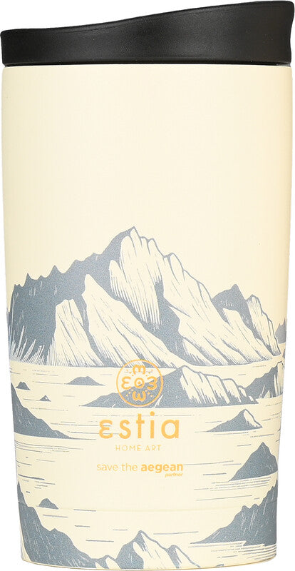 Estia Thermobecher – 3,5 dl – Edelstahl, isoliert, Schraubverschluss – Alpine Essence