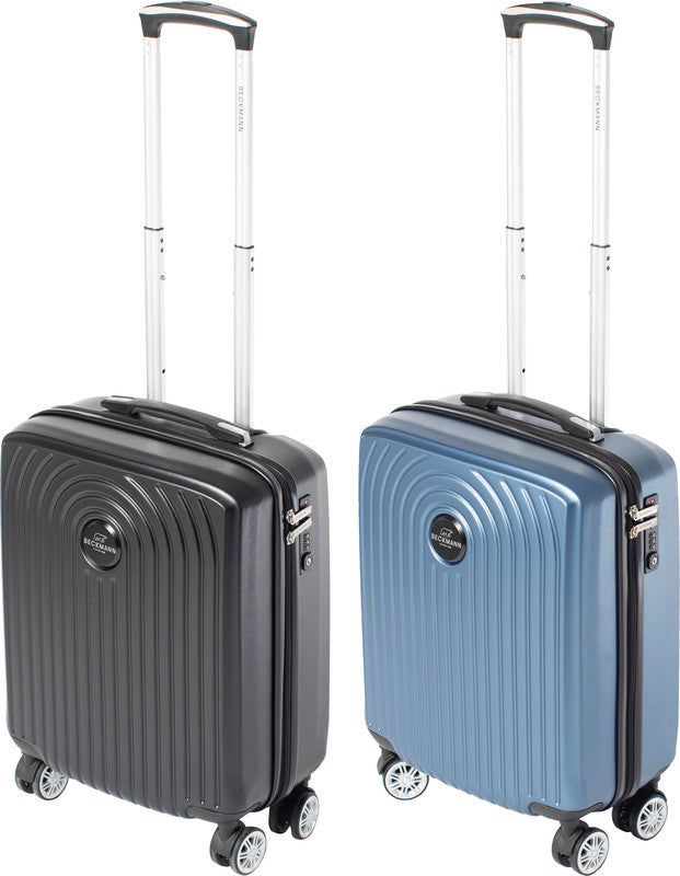 Beckmann Trolley Motion Handgepäck – 40 l, Hartschale, 4 Doppelrollen, mit TSA, Blau, 39 × 55 × 23 cm