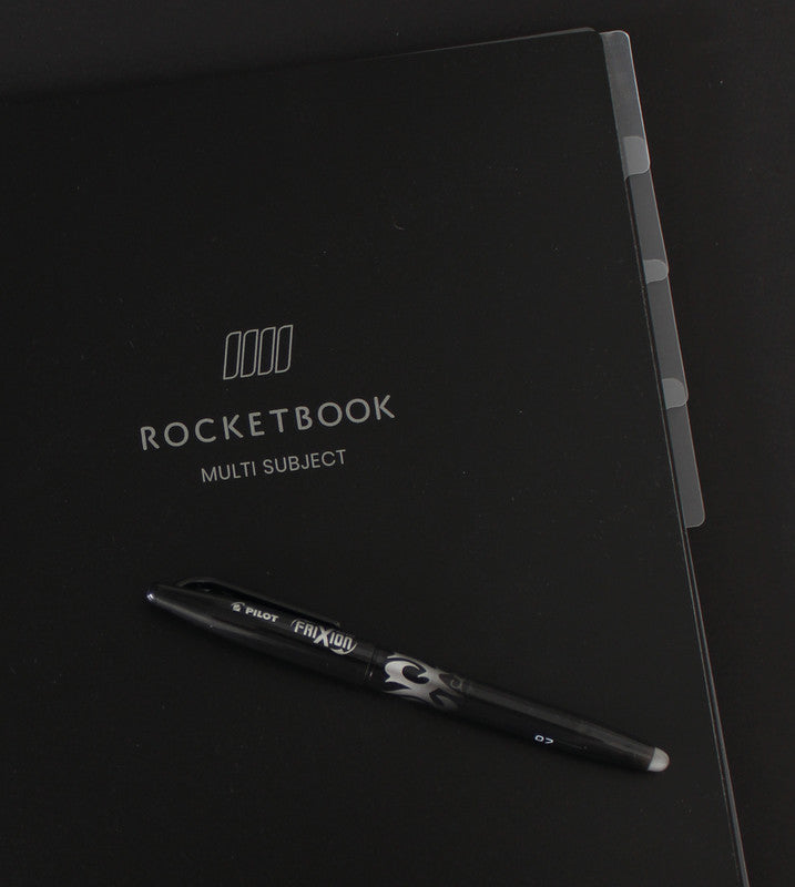 Rocketbook Spiralbuch, A5, liniert, 70 Seiten – schwarz, für ROCKETBOOK App