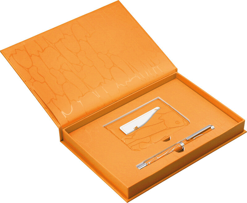 Belius Kugelschreiber – Orange, Aluminium