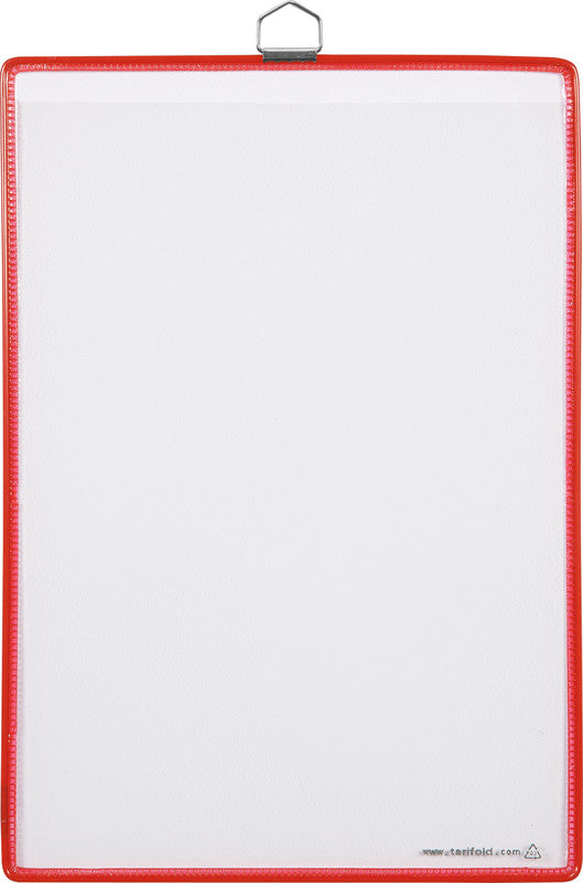 Djois Sichttafel – 230 × 325 mm, rot, Kunststoff, für A4