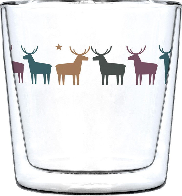 Ppd Trend Pure Trinkglas – 0,30 l, Glas, Mehrfarbig, Motiv Rehe, 1 Stück