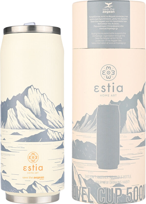 Estia Thermobecher – 5 dl – Edelstahl, isoliert, Schraubverschluss – Alpine Essence