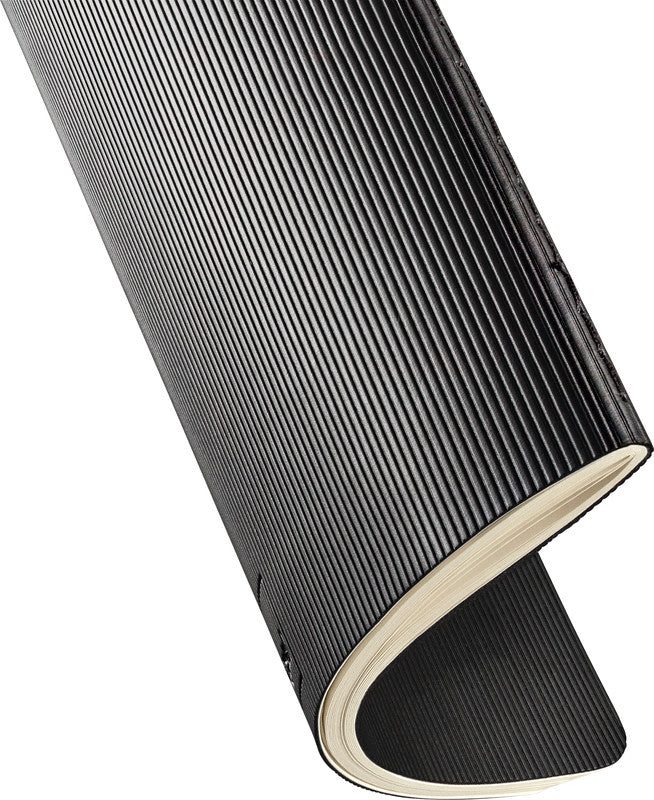 Sigel Notizheft, 135 × 210 mm, kariert, Fadenheftung, Softcover, 64 Seiten, 80 g/m² – schwarz