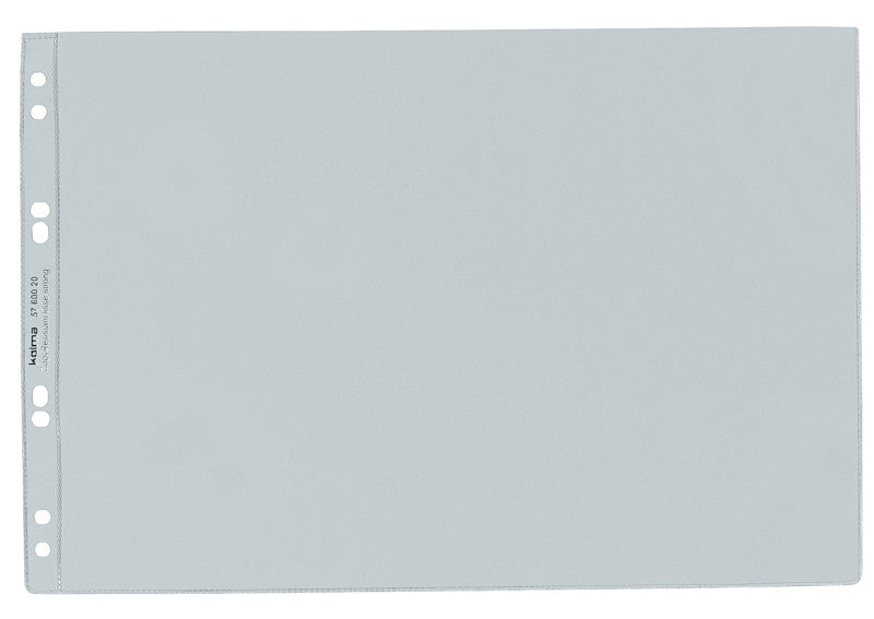 Kolma Sichtmappe A4 – transparent, Kunststoff, glänzend, 100 µm, 10er-Pack