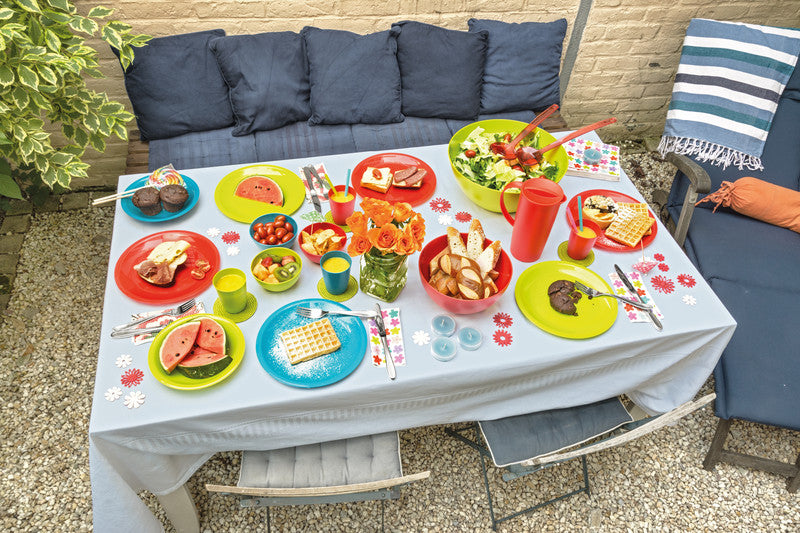 Rotho Onda Salatbesteck – Kunststoff, 30,5 cm, limonengrün, spülmaschinenfest, 2 Stk.